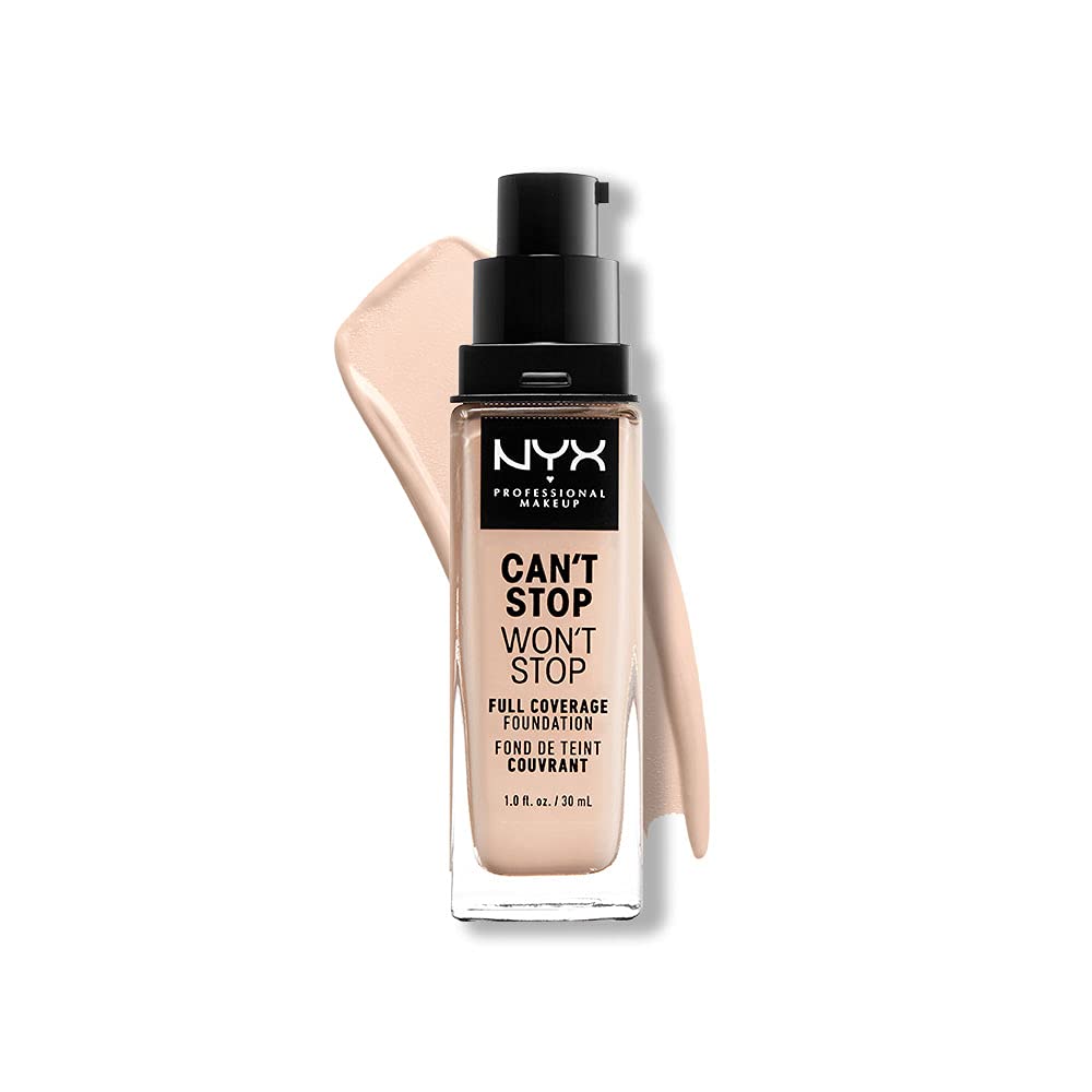 Foundation Nyx Professional Makeup Can't Stop Won't Stop - Venta Internacional. $664