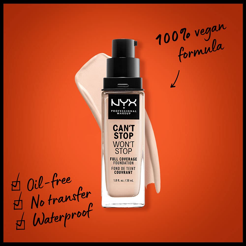 Foto 3 pulgar | Foundation Nyx Professional Makeup Can't Stop Won't Stop - Venta Internacional.