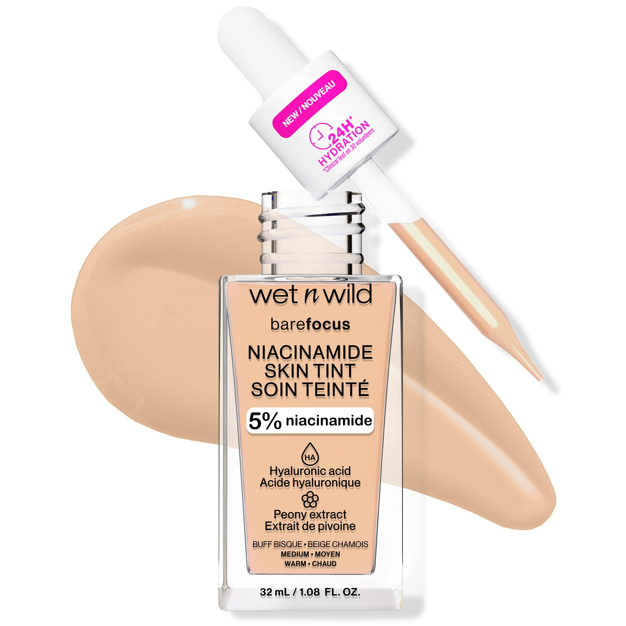 Foto 2 pulgar | Skin Tint, Crema Humectada Y Salvaje Bare Focus Con 5% De Niacinamida - Venta Internacional.