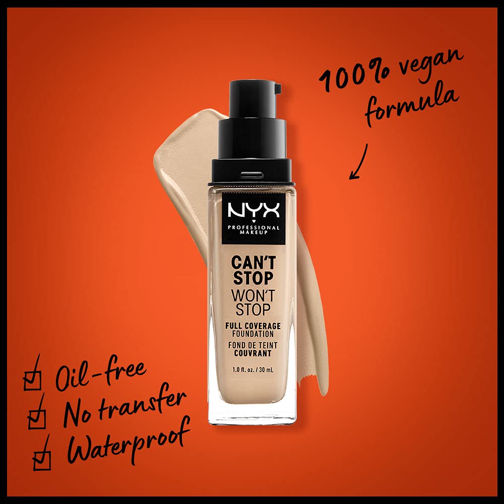 Foto 3 pulgar | Foundation Nyx Professional Makeup Can't Stop Won't Stop - Venta Internacional.