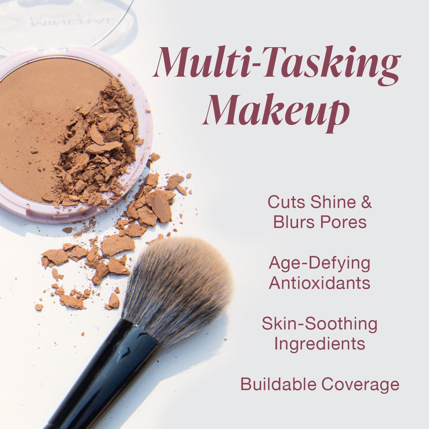 Foto 2 | Base De Maquillaje En Polvo Prensado Mineral Fusion Deep 7 9 Ml - Venta Internacional.