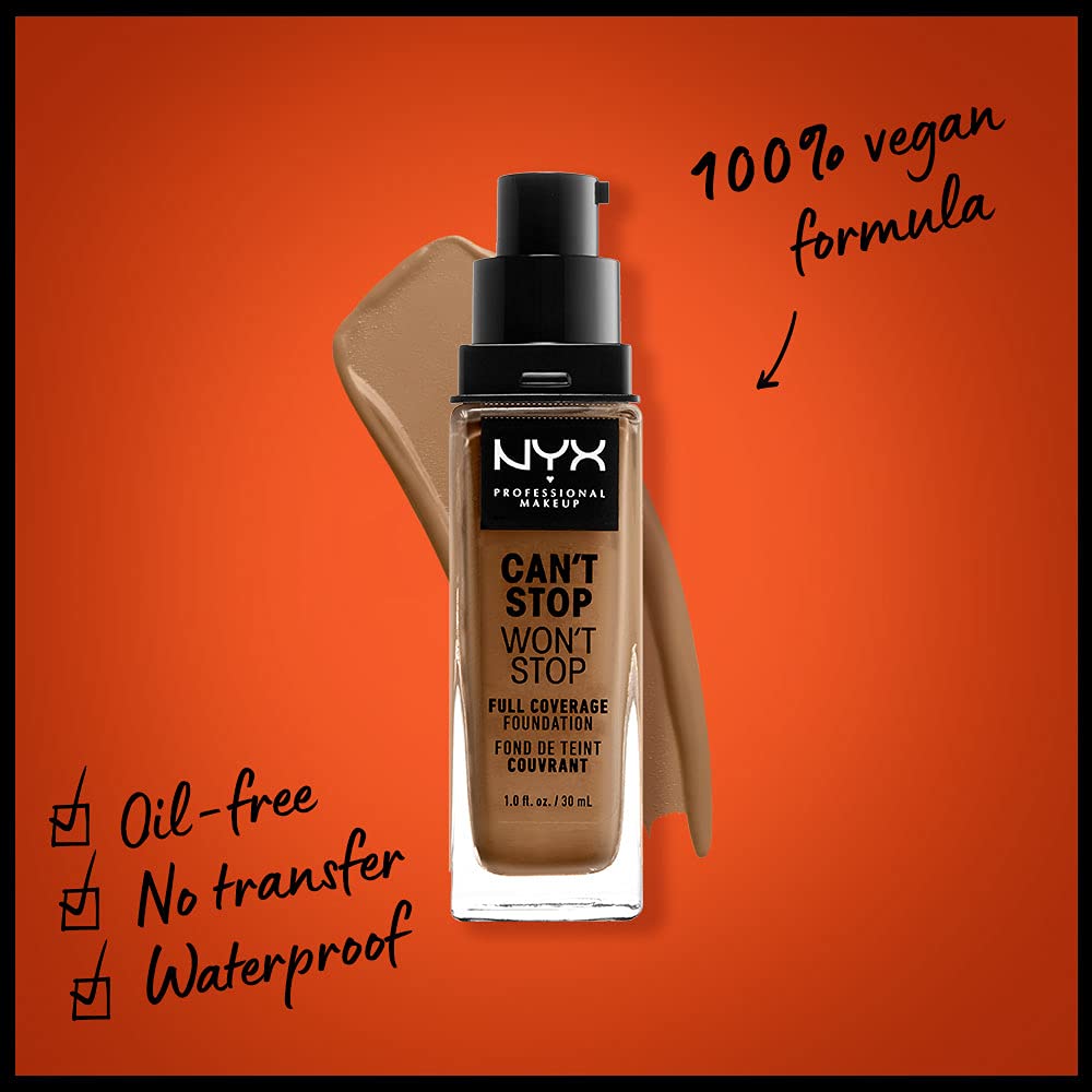 Foto 3 pulgar | Foundation Nyx Professional Makeup Can't Stop Won't Stop - Venta Internacional.