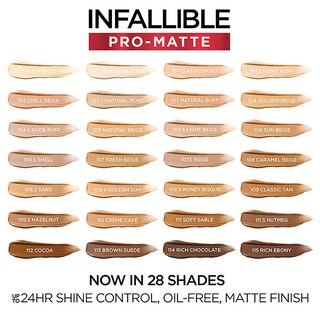 Foto 5 | Base De Maquillaje L'oreal Paris Infallible Pro-matte, Color Beige Claro, 30 Ml - Venta Internacional.