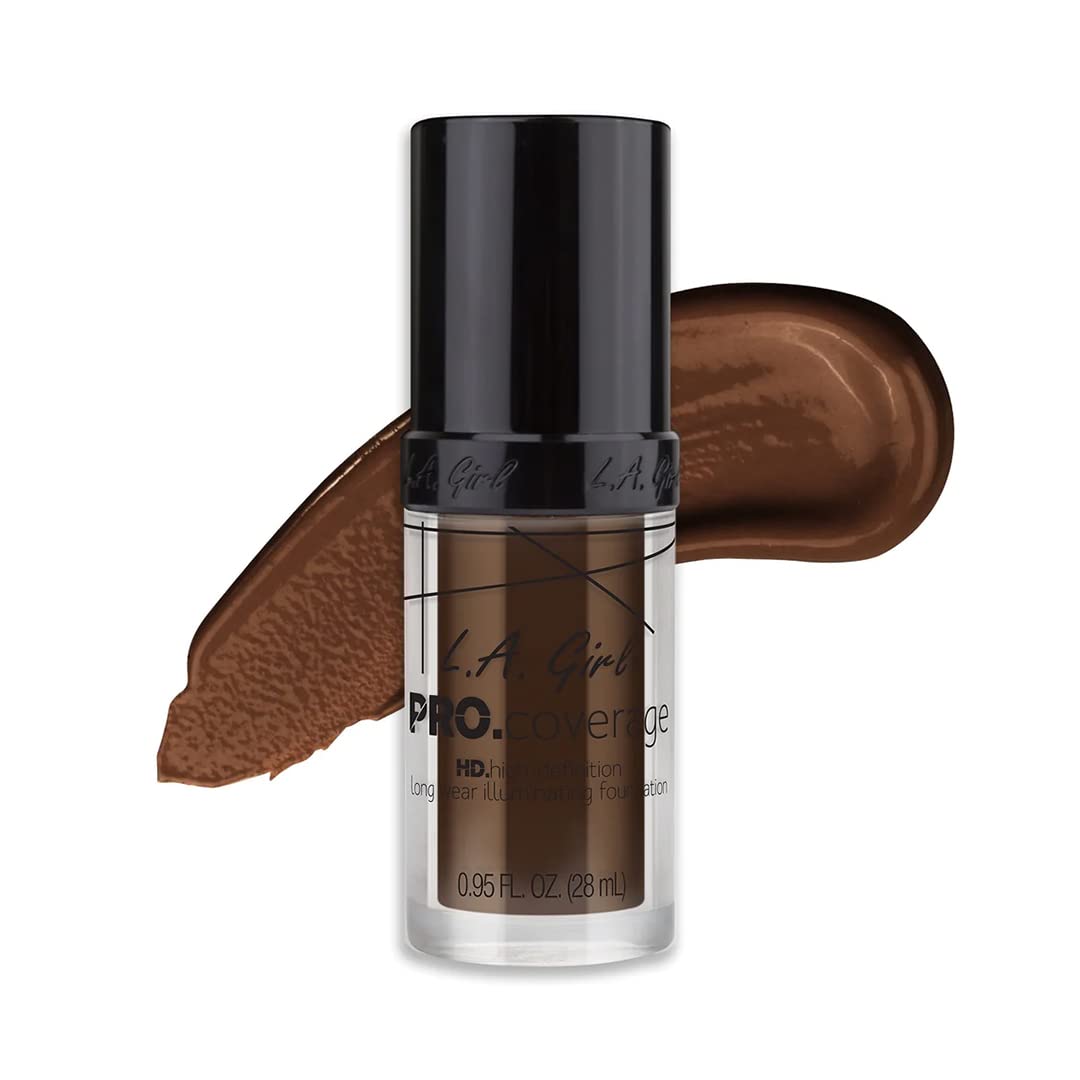 Foto 2 pulgar | Base Líquida L.a. Girl Pro Coverage De Chocolate Negro, 30 Ml - Venta Internacional.