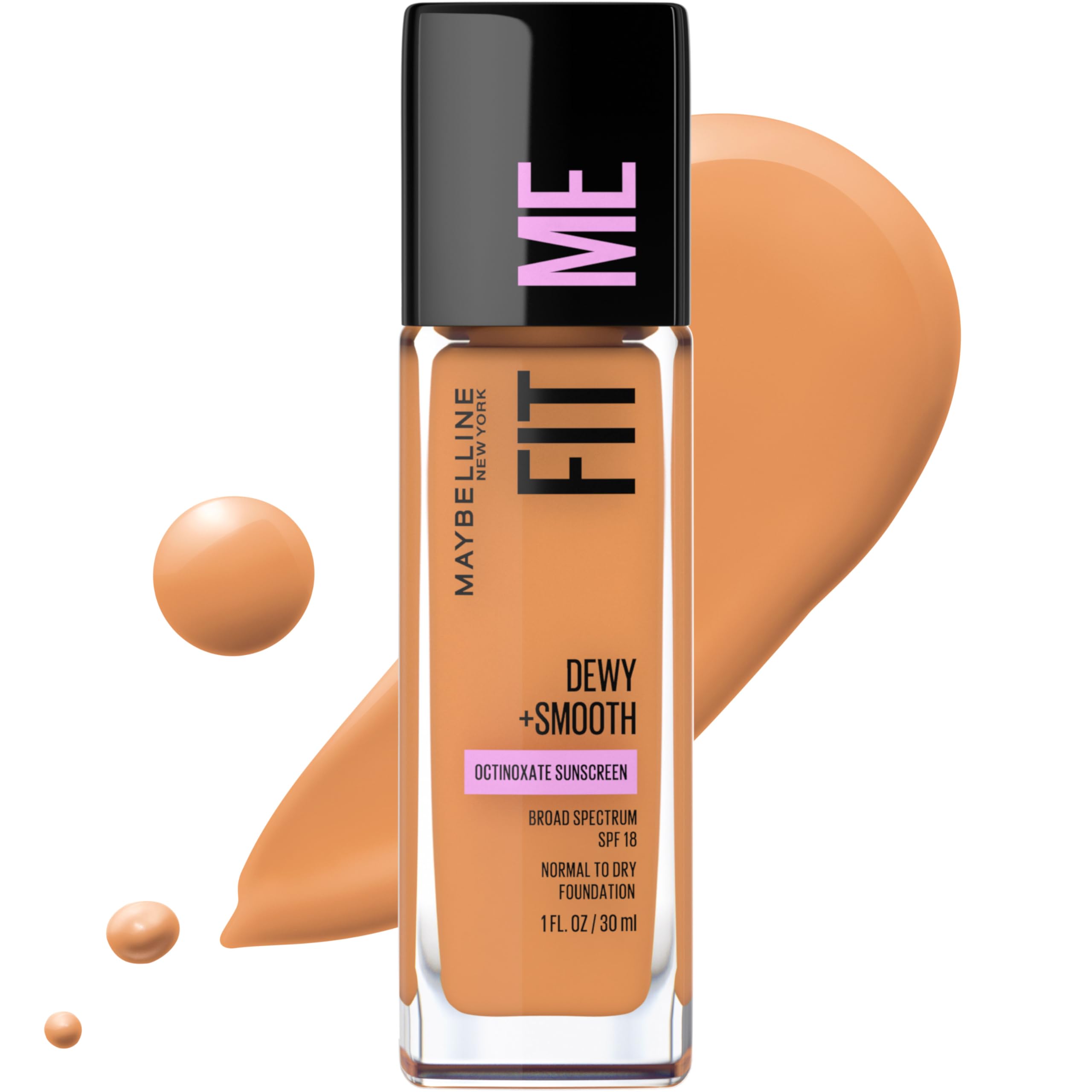 Base De Maquillaje Líquida Maybelline Fit Me Dewy + Smooth Toffee - Venta Internacional.