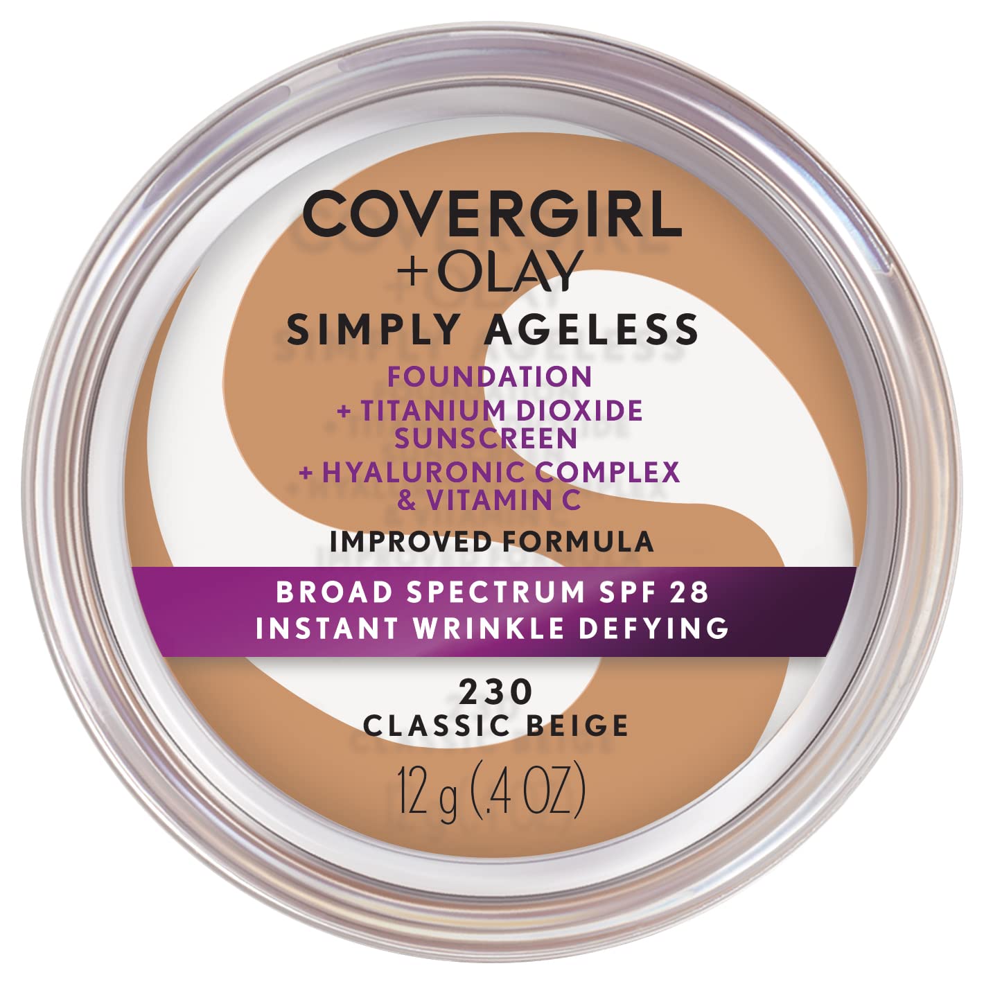 Base De Maquillaje Covergirl & Olay Simply Ageless Classic Beige 12 Ml - Venta Internacional.