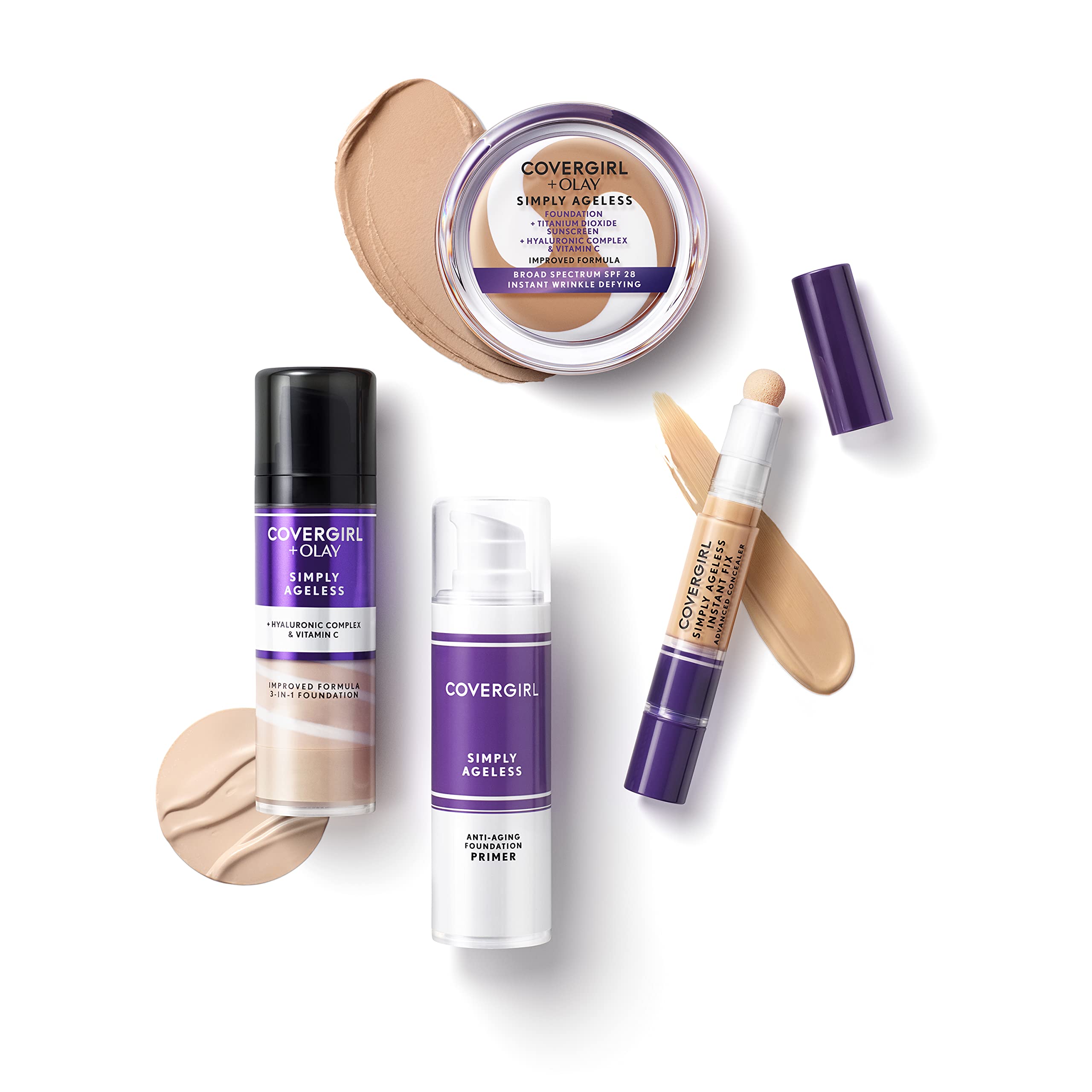 Foto 7 pulgar | Base De Maquillaje Covergirl & Olay Simply Ageless Classic Beige 12 Ml - Venta Internacional.