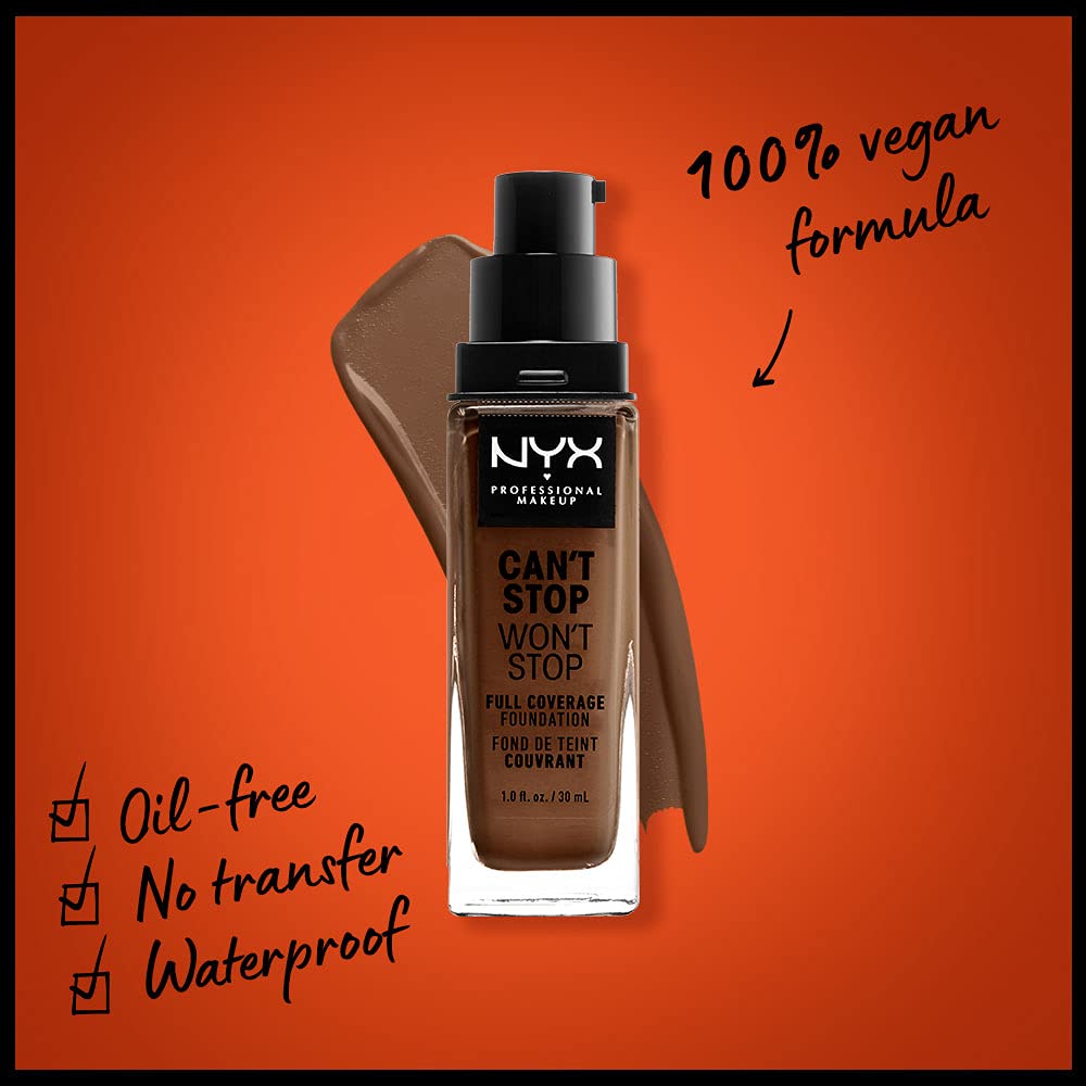 Foto 3 pulgar | Foundation Nyx Professional Makeup Can't Stop Won't Stop - Venta Internacional.