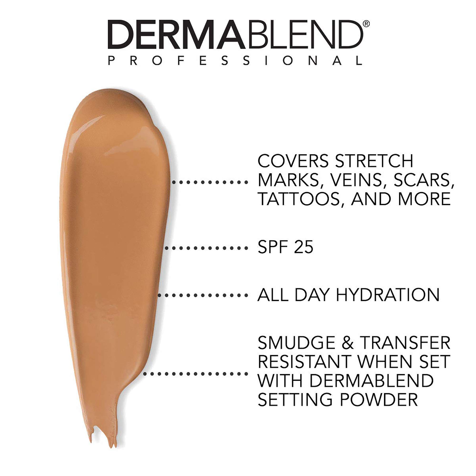 Foto 3 pulgar | Maquillaje Para Piernas Y Cuerpo Foundation Dermablend, 40 W, Color Dorado Medio - Venta Internacional.