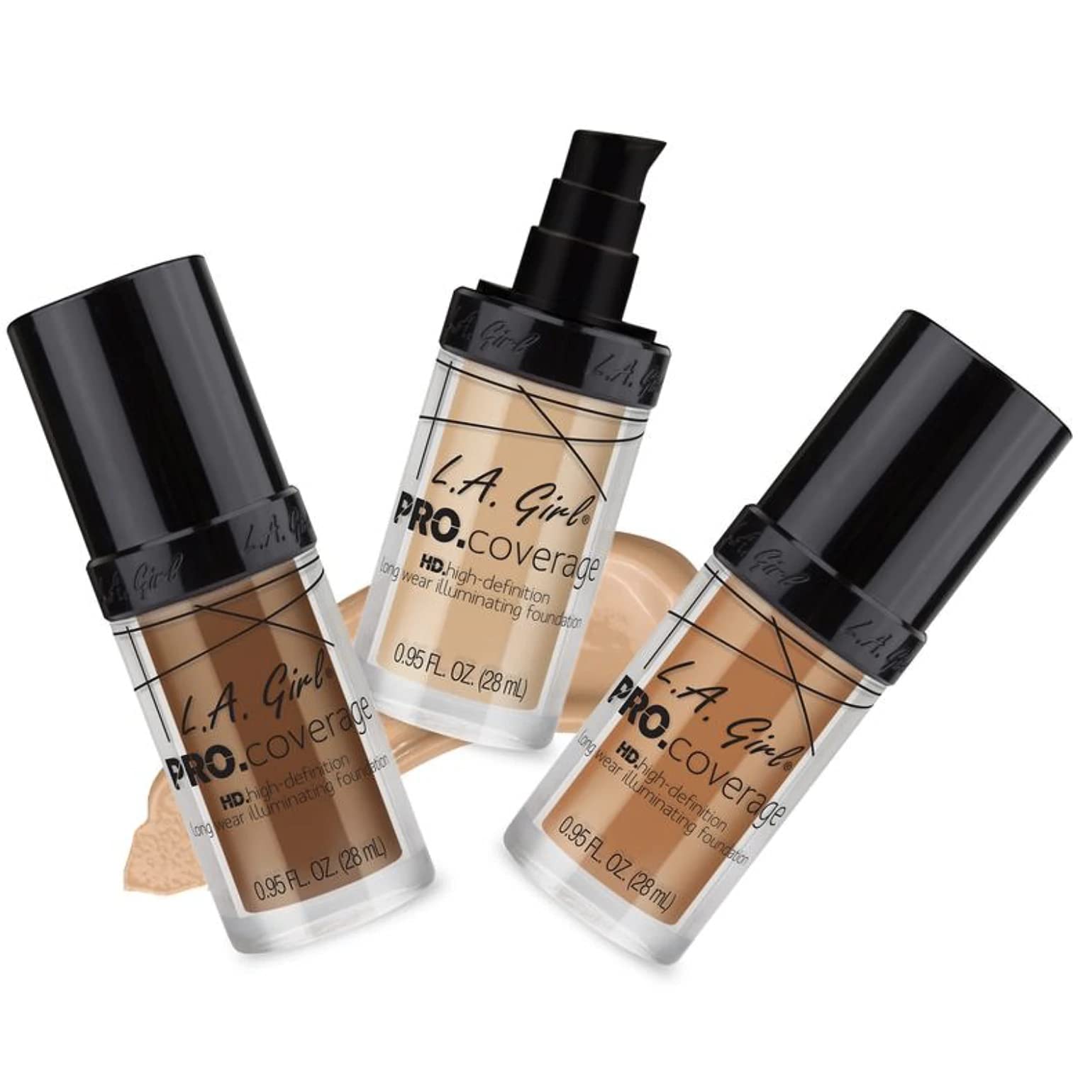 Foto 3 pulgar | Liquid Foundation L.a. Girl Pro Coverage Fair, 28 Ml - Venta Internacional.