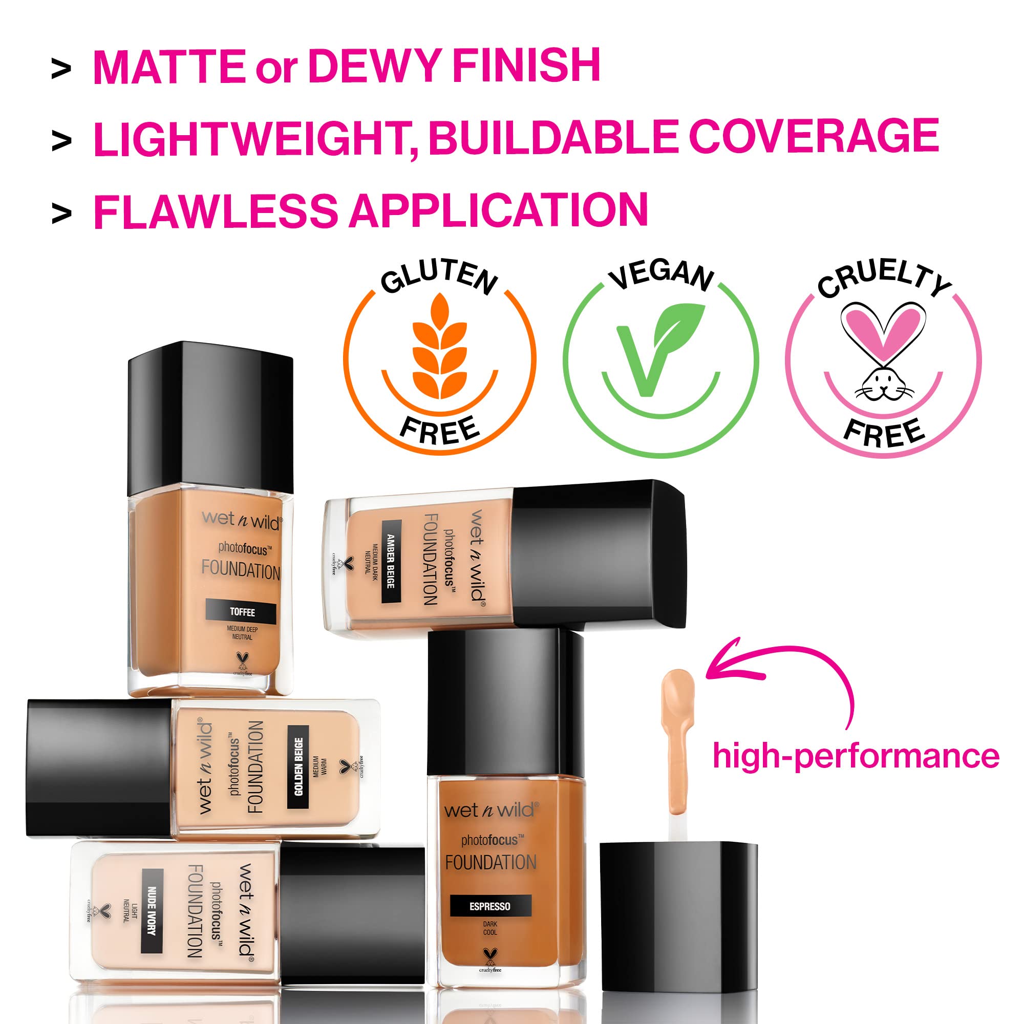 Foto 4 pulgar | Base Wet N Wild Photo Focus Matte Liquid Amber Beige - Venta Internacional.