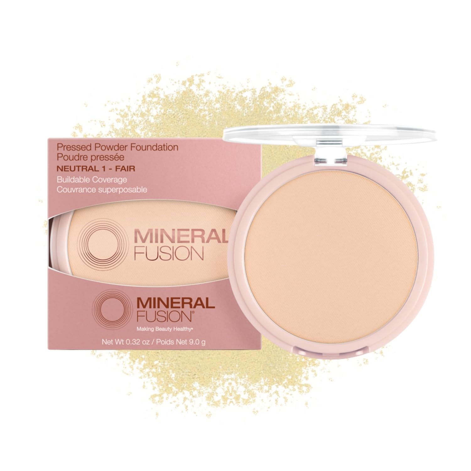 Base De Maquillaje En Polvo Prensado Mineral Fusion Neutral 1 9 Ml - Venta Internacional.