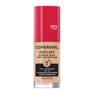 Foto 1 | Base De Maquillaje Líquida Covergirl Outlast Extreme Wear Ivory 30 Ml - Venta Internacional.