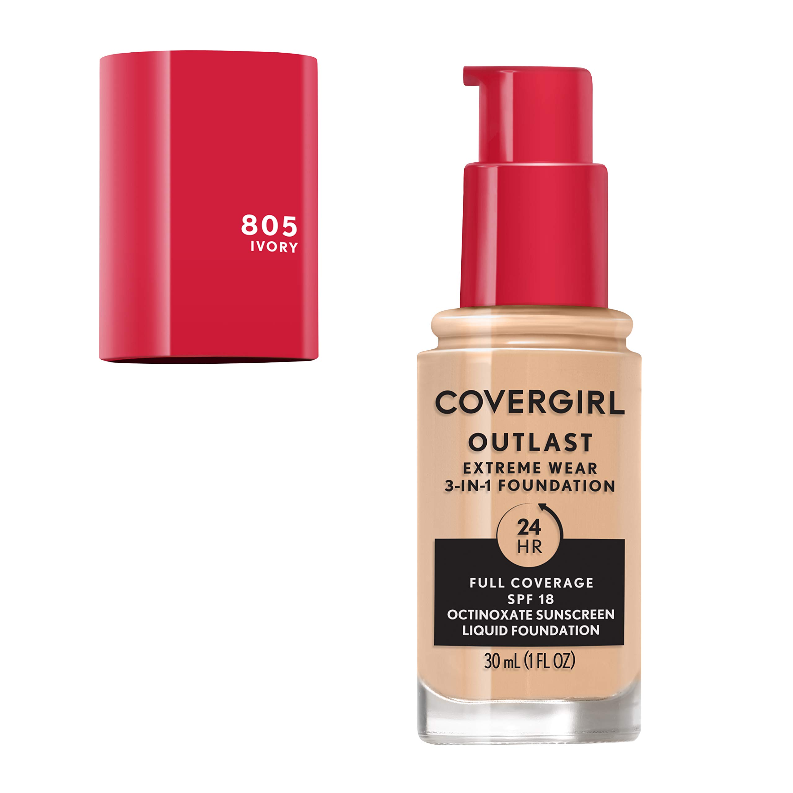 Foto 3 pulgar | Base De Maquillaje Líquida Covergirl Outlast Extreme Wear Ivory 30 Ml - Venta Internacional.