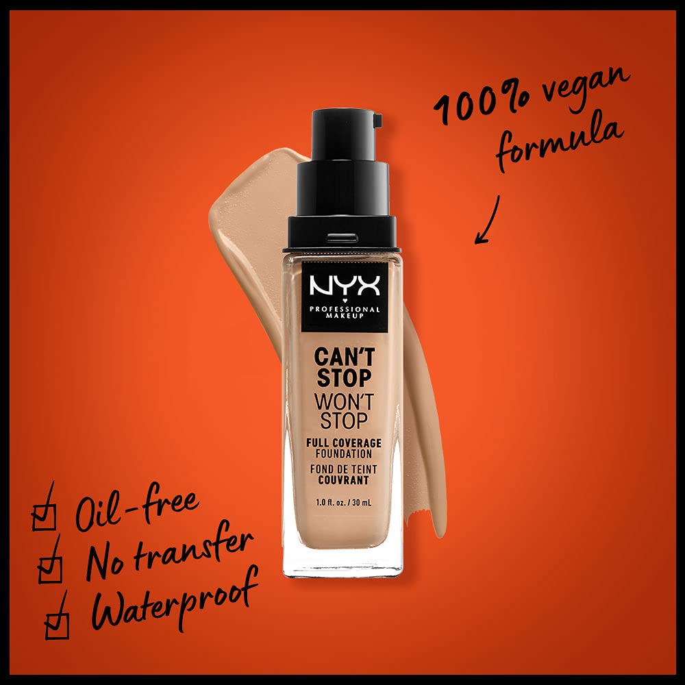 Foto 3 pulgar | Foundation Nyx Professional Makeup Can't Stop Won't Stop - Venta Internacional.