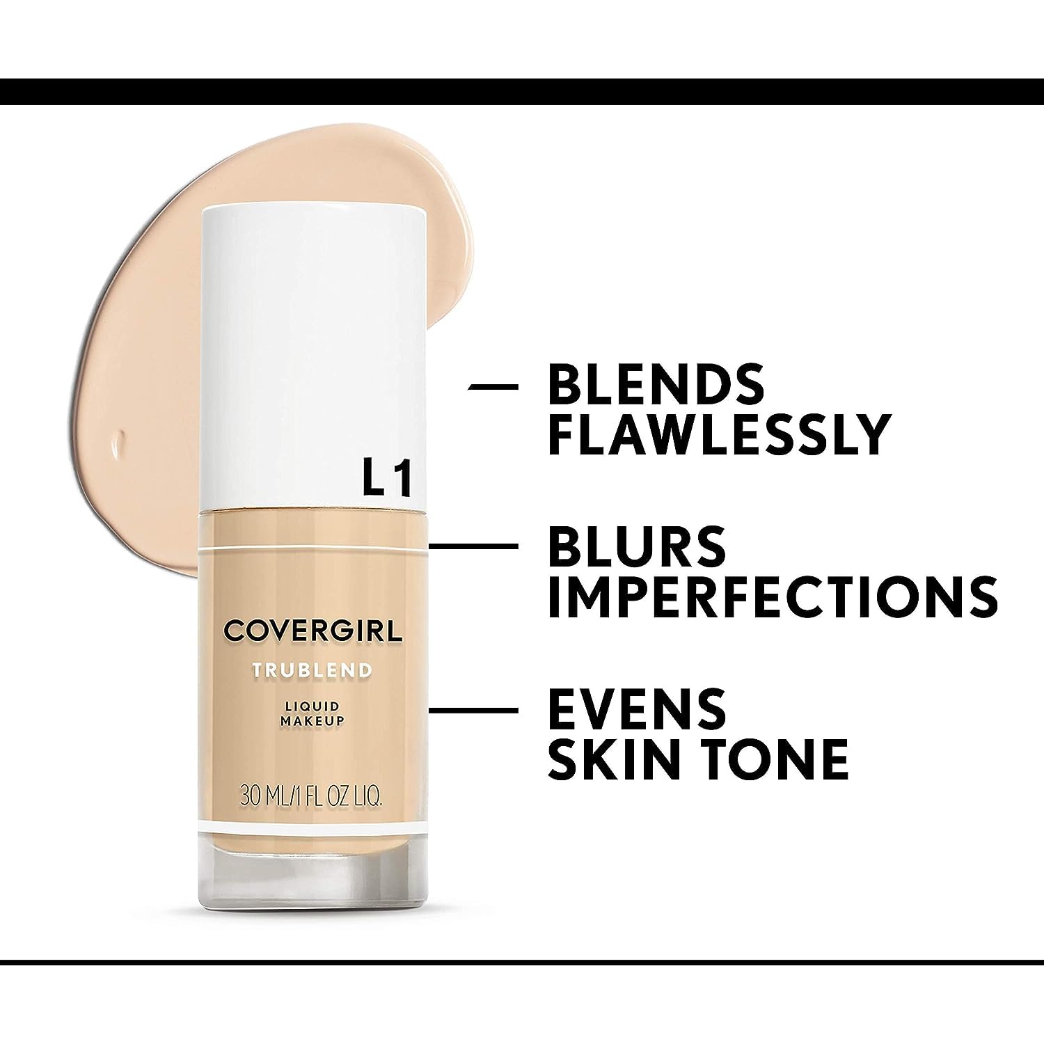 Foto 7 pulgar | Base Covergirl Trublend Líquida Cremosa Beige D1 30 Ml - Venta Internacional.