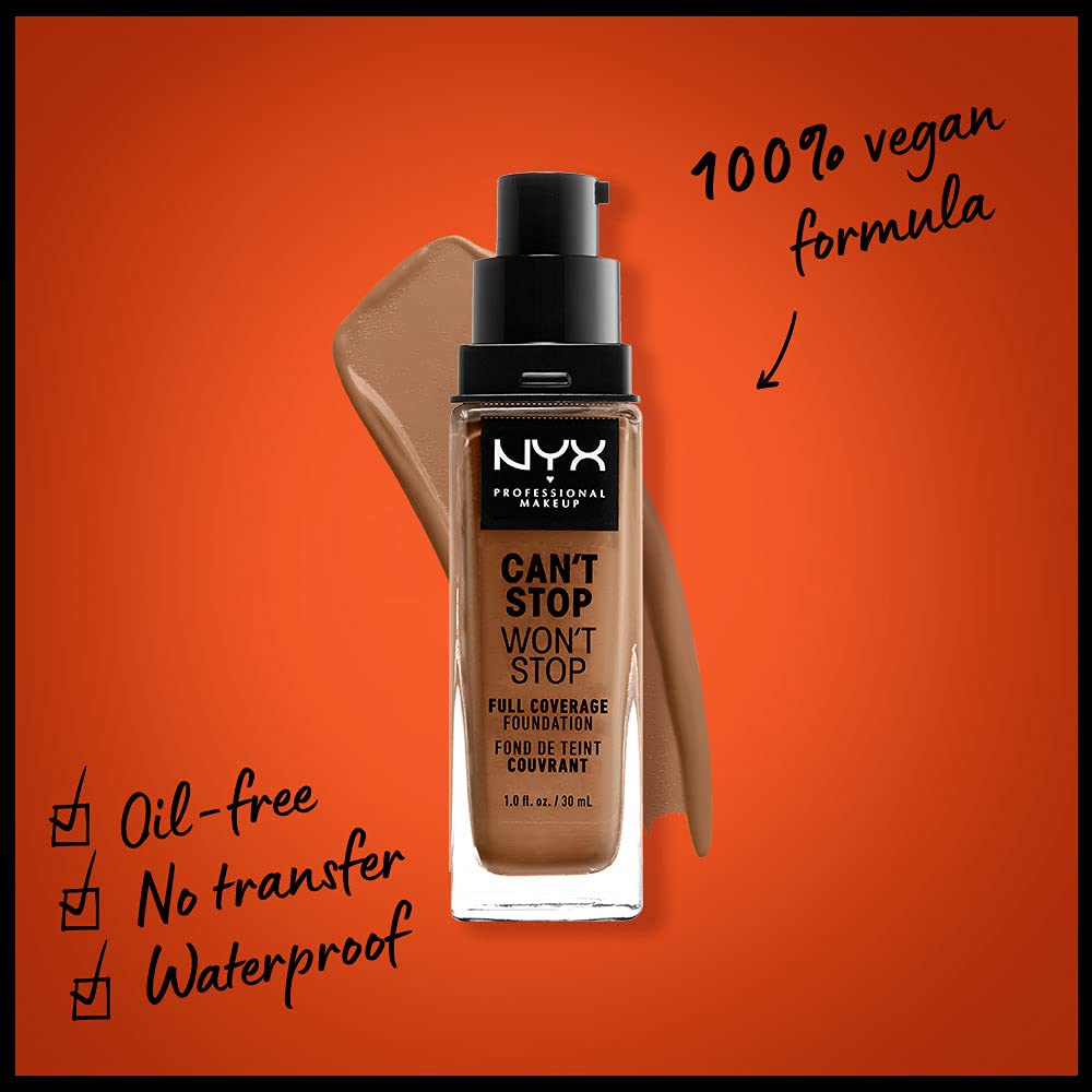 Foto 3 pulgar | Foundation Nyx Professional Makeup Can't Stop Won't Stop - Venta Internacional.