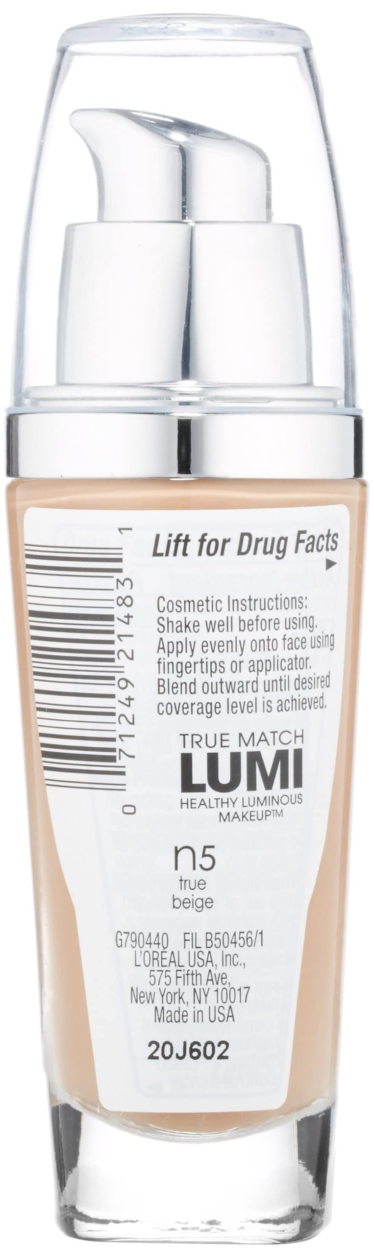 Foto 3 pulgar | Maquillaje L'oreal Paris True Match Lumi Healthy N5 True Beige - Venta Internacional.