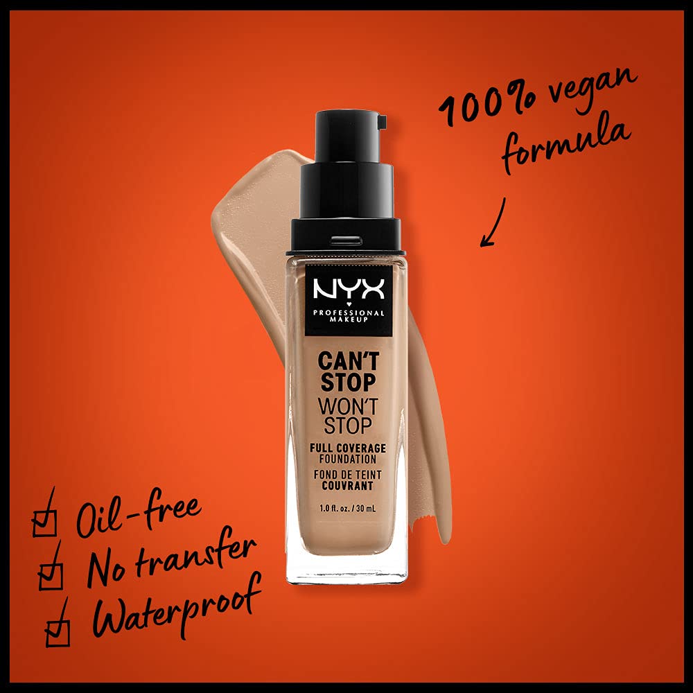 Foto 3 pulgar | Foundation Nyx Professional Makeup Can't Stop Won't Stop - Venta Internacional.