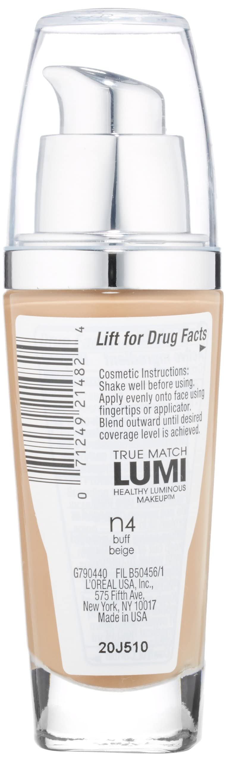Foto 3 pulgar | Maquillaje L'oreal Paris True Match Lumi Healthy N4 Buff Beige - Venta Internacional.