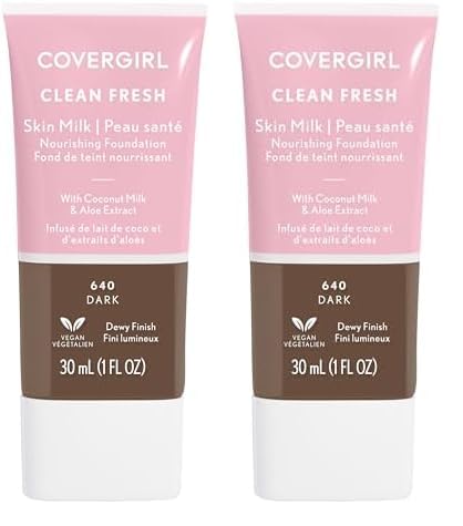 Foto 2 pulgar | Base Covergirl Clean Fresh Skin Milk Dark, Paquete De 2 - Venta Internacional.