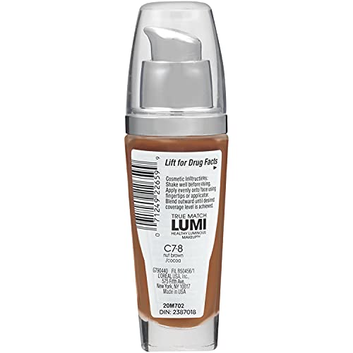 Foto 4 pulgar | Maquillaje L'oreal Paris True Match Lumi Healthy C7-8 Nut Brown - Venta Internacional.