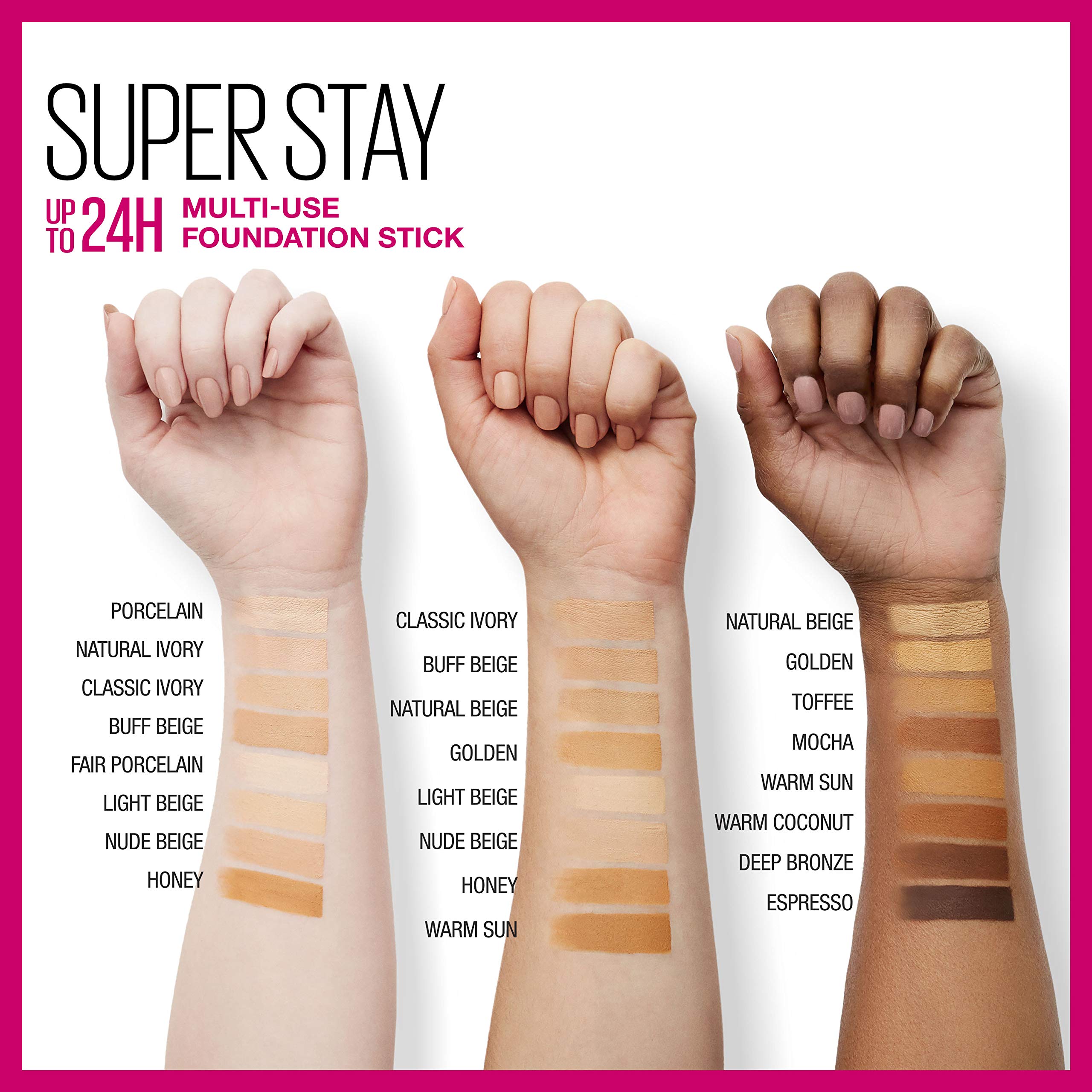 Foto 6 pulgar | Base De Maquillaje Maybelline New York Super Stay Deep Bronze - Venta Internacional.