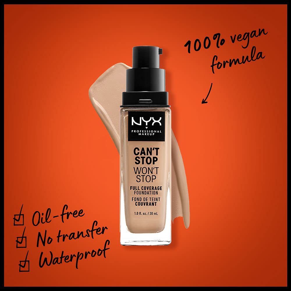Foto 3 pulgar | Foundation Nyx Professional Makeup Can't Stop Won't Stop - Venta Internacional.
