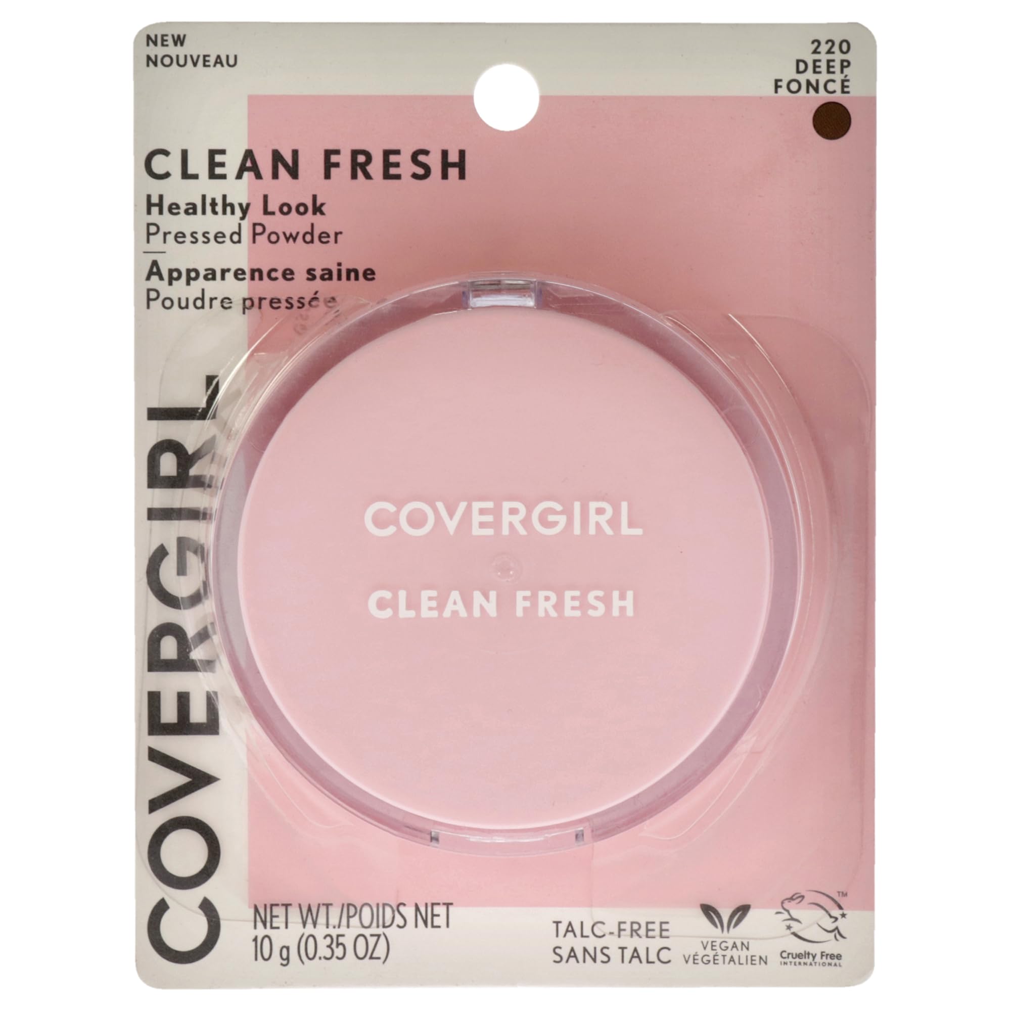 Polvo Covergirl Clean Fresh Pressed 220 Deep 10 G - Venta Internacional.