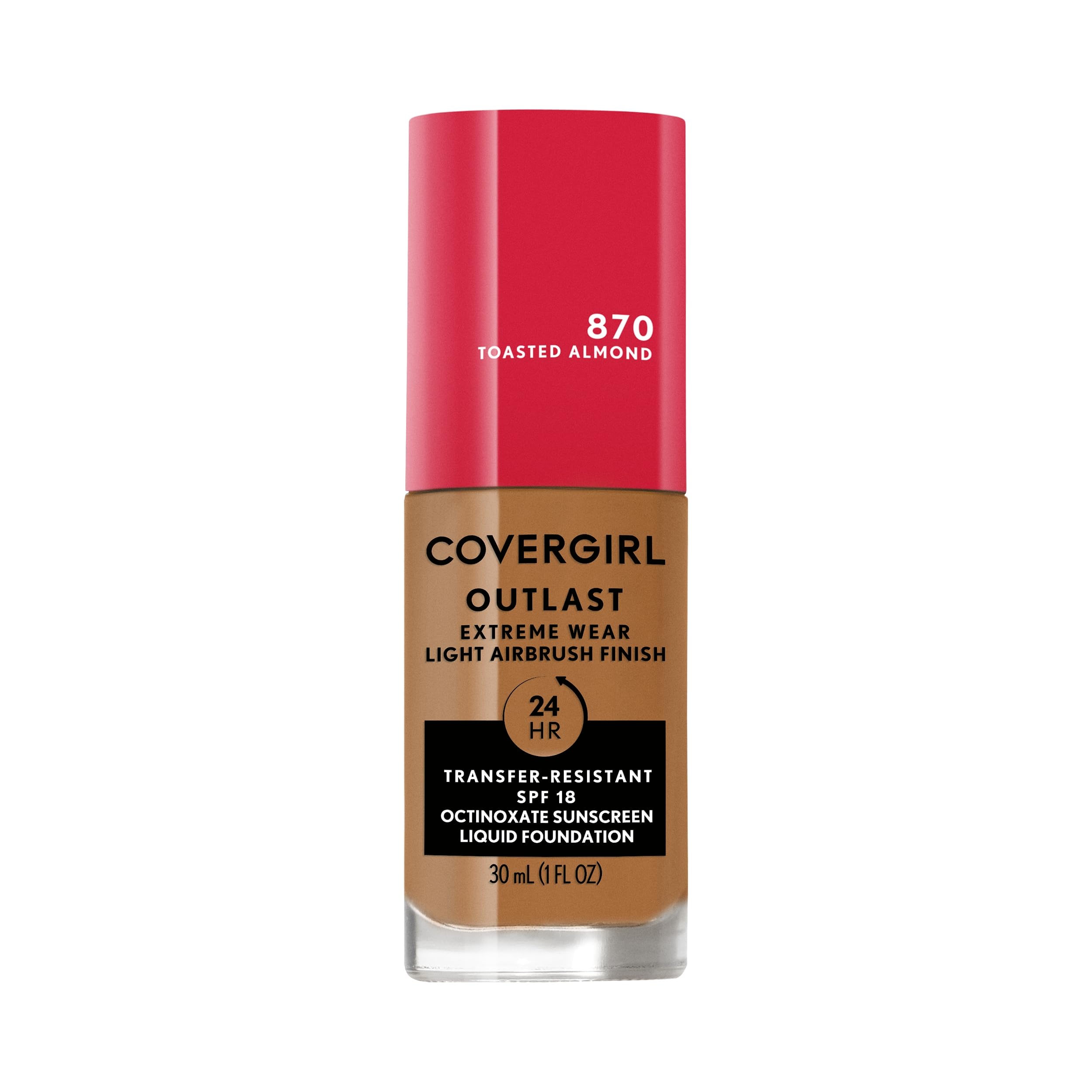 Foto 2 pulgar | Base De Maquillaje Líquida Covergirl Outlast Extreme Wear Toasted Almond - Venta Internacional.