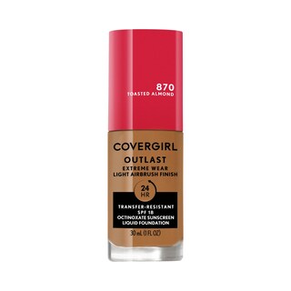 Foto 1 | Base De Maquillaje Líquida Covergirl Outlast Extreme Wear Toasted Almond - Venta Internacional.