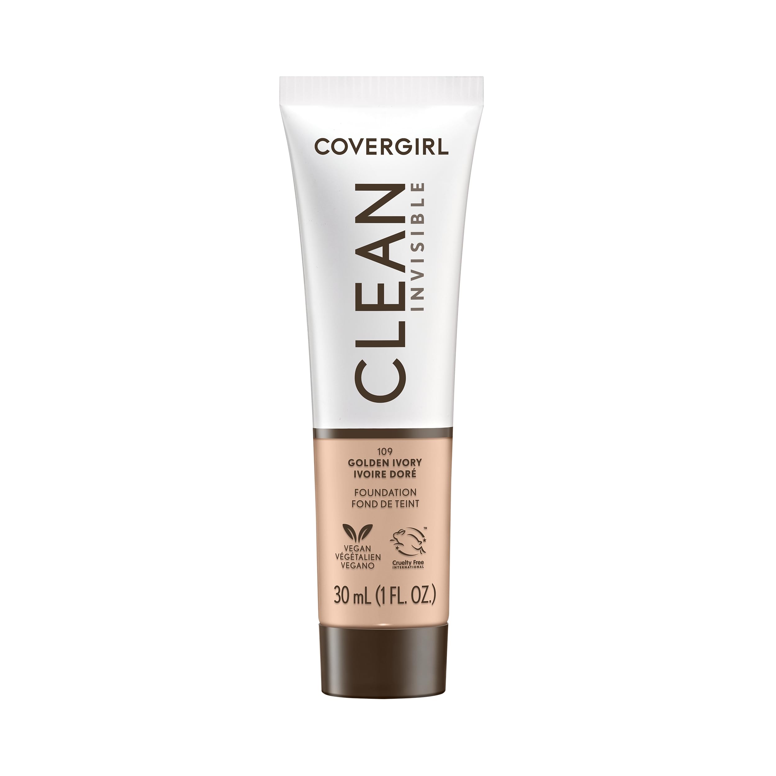 Foto 2 pulgar | Base De Maquillaje Covergirl Clean Invisible Golden Ivory, 30 Ml - Venta Internacional.