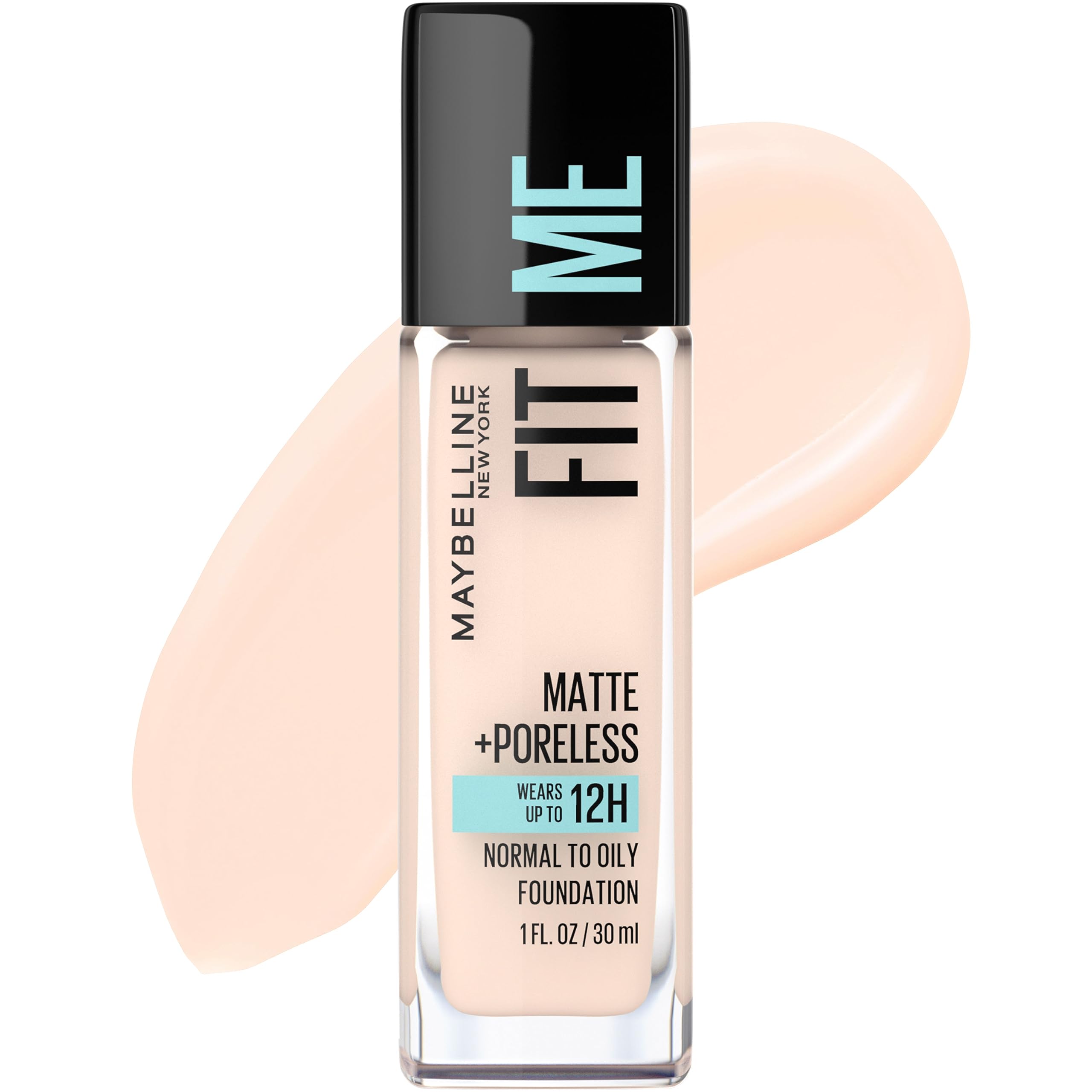 Base Maybelline Fit Me Matte + Porcelana Transparente Sin Poros - Venta Internacional.