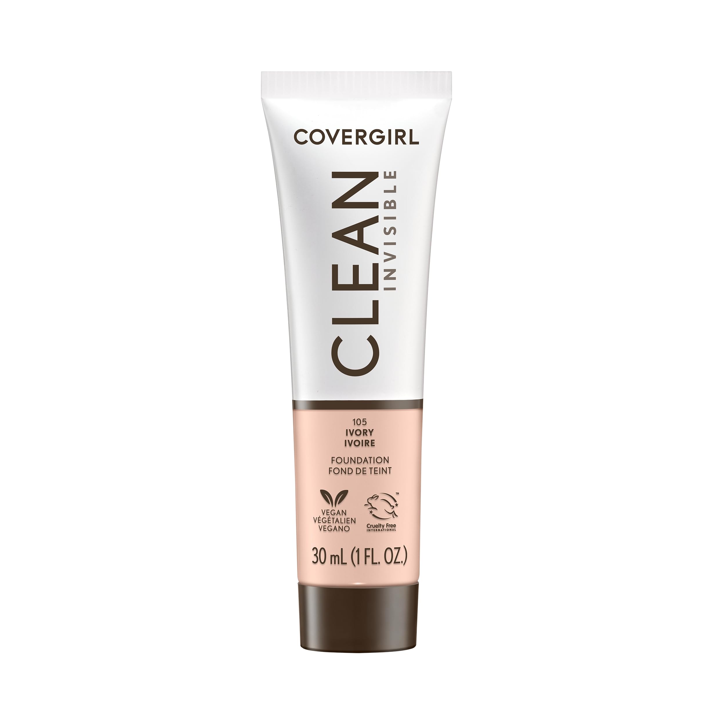 Base De Maquillaje Covergirl Clean Invisible Ivory, 30 Ml - Venta Internacional.