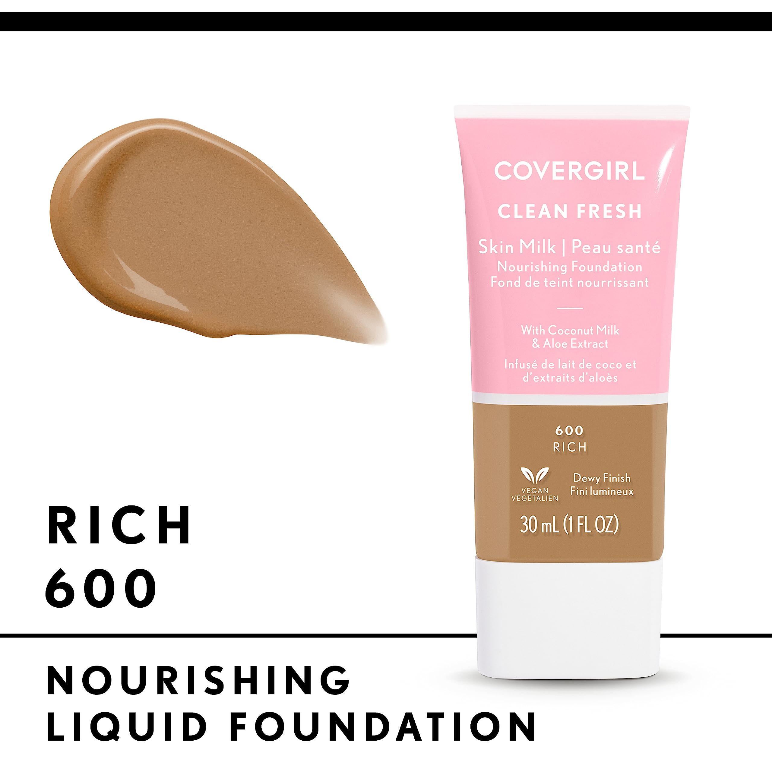 Foto 4 pulgar | Base Covergirl Clean Fresh Skin Rica en Leche 30 ml - Venta Internacional