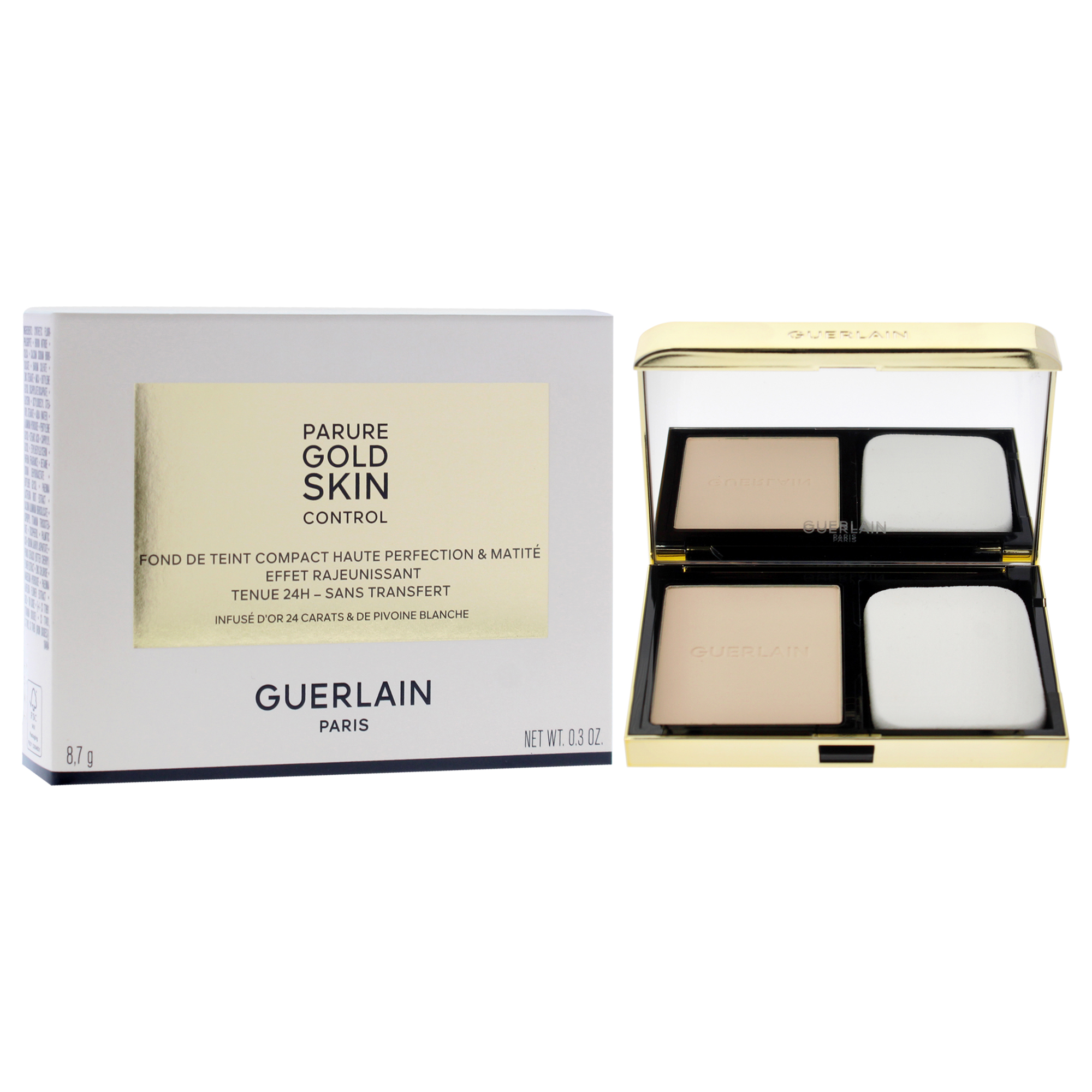 Foto 4 pulgar | Base De Maquillaje Compacta Guerlain Parure Gold Skin Matte 0n Very L - Venta Internacional.