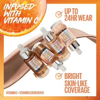 Foto 4 | Base De Maquillaje Maybelline Super Stay Skin Tint 375 Con Vitamina C - Venta Internacional.