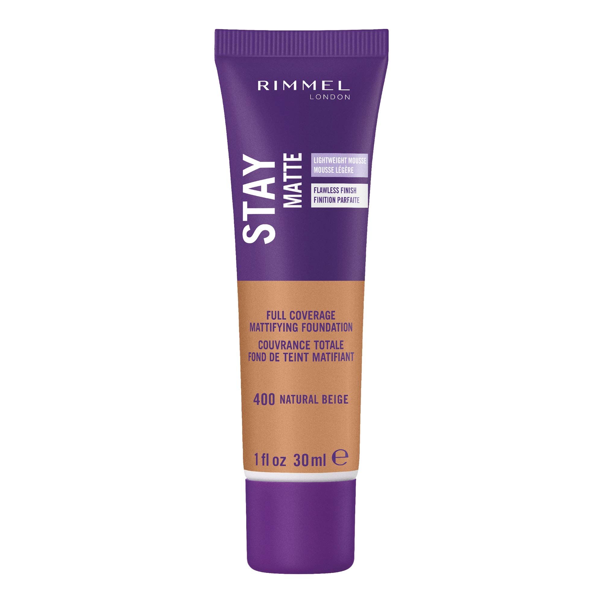 Foto 2 pulgar | Mousse Líquida Foundation Rimmel London Stay Matte, 30 Ml - Venta Internacional.