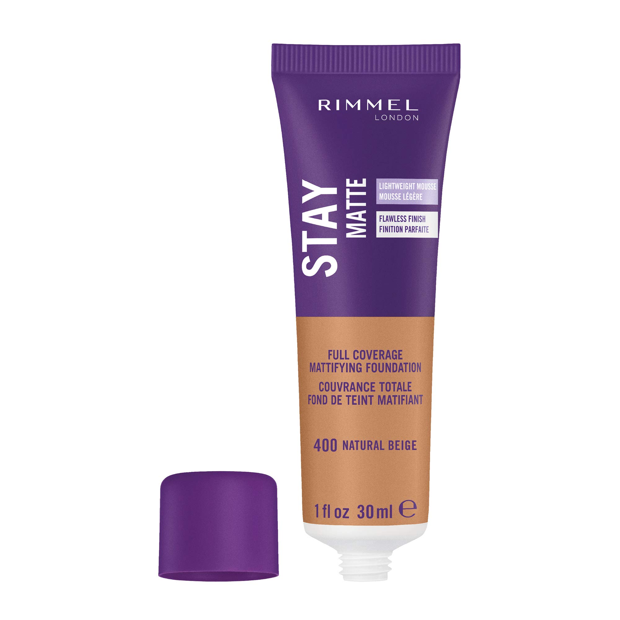 Foto 2 | Mousse Líquida Foundation Rimmel London Stay Matte, 30 Ml - Venta Internacional.