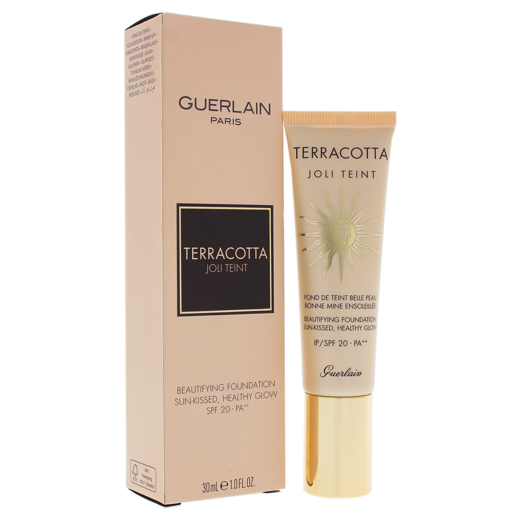Fundación Guerlain Terracotta Joli Teint Spf 20 Light - Venta Internacional.