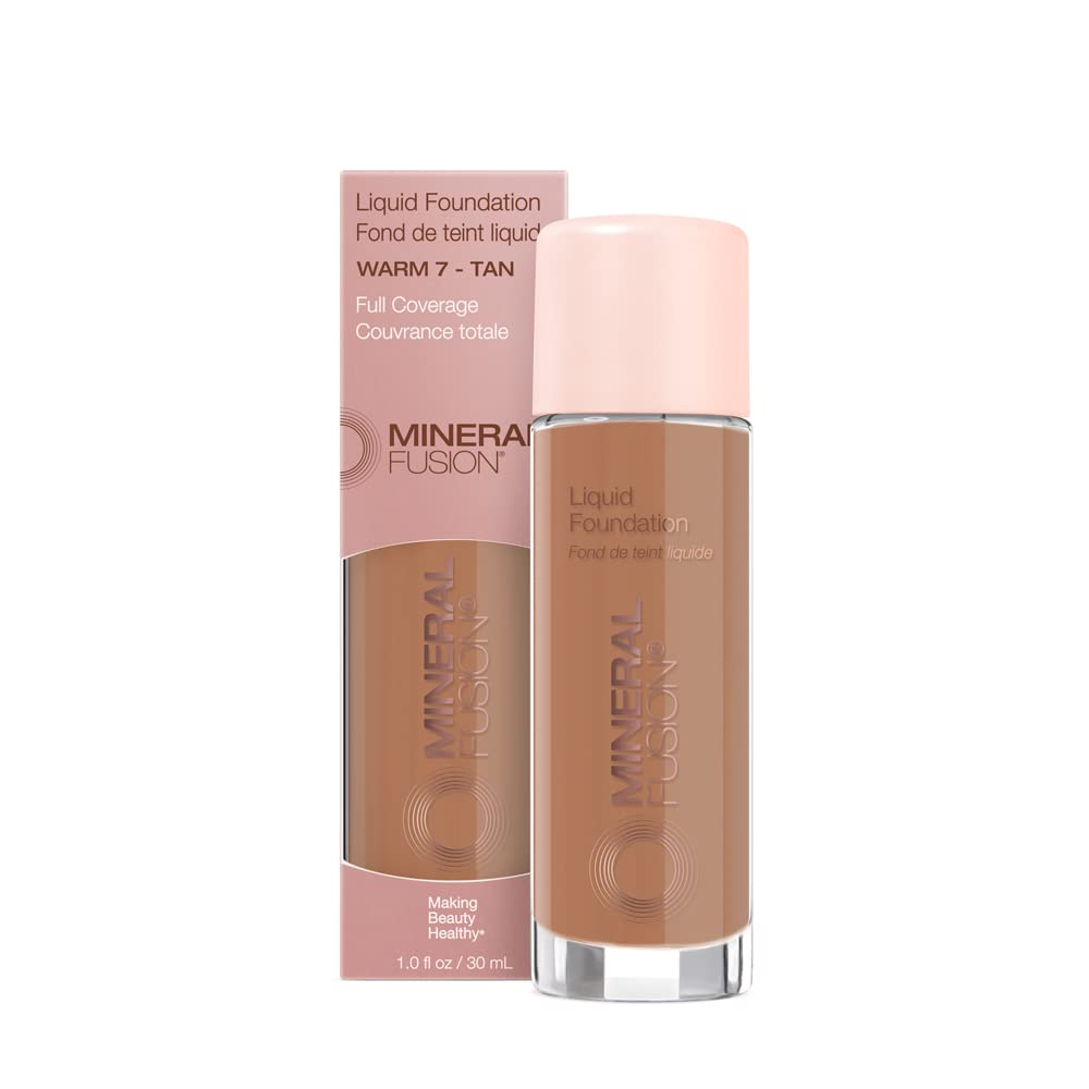 Foto 1 | Base Mineral Fusion De Cobertura Total, Cálida, 7, 30 Ml, Vegana - Venta Internacional.