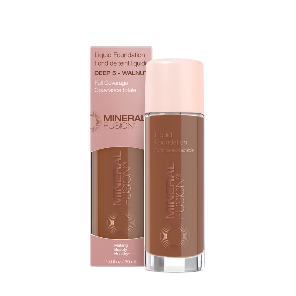 Base Mineral Fusion De Cobertura Total Deep 5, 30 Ml, Vegana - Venta Internacional.