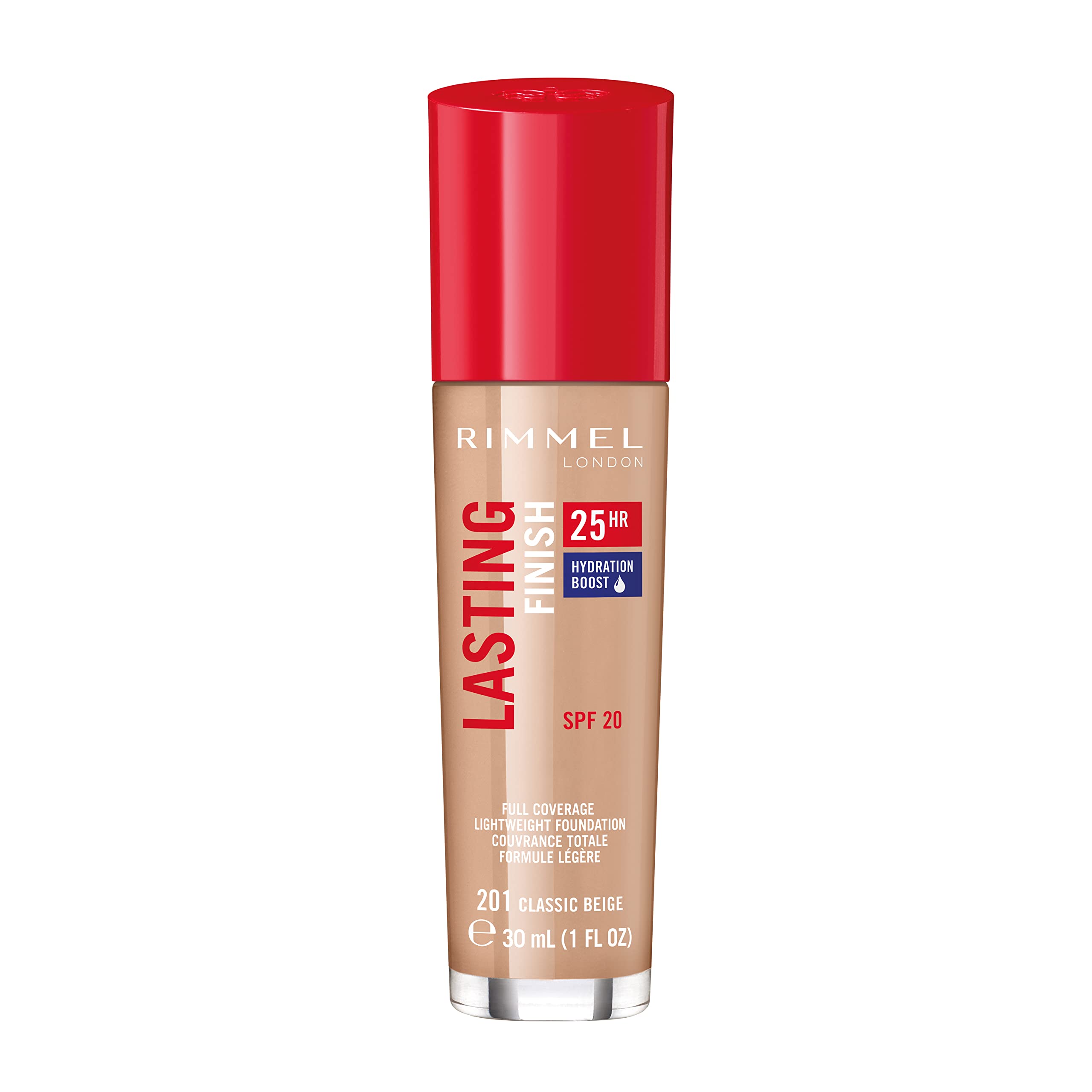 Foto 2 pulgar | Foundation Rimmel London Lasting Finish 25hr 201 Classic Beige - Venta Internacional.