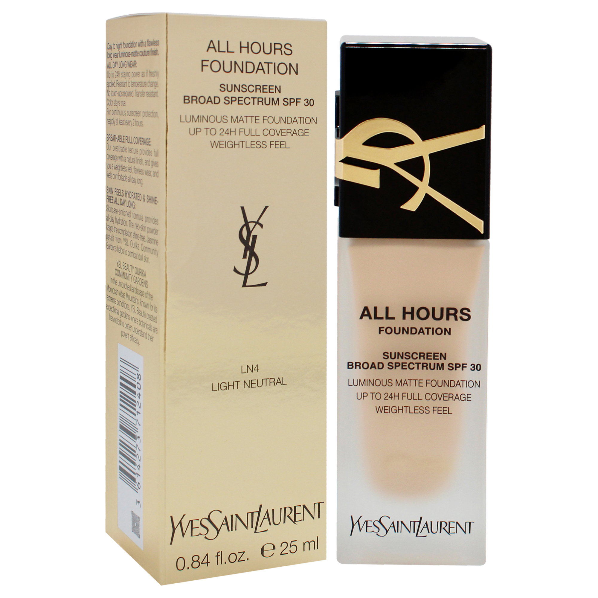 Foto 4 pulgar | Fundación Yves Saint Laurent All Hours Spf 30 Ln4 Light Neu - Venta Internacional.