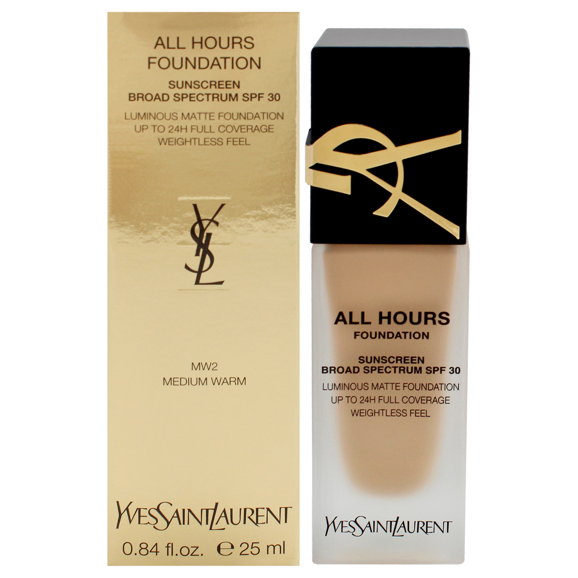 Fundación Yves Saint Laurent, Todas Las Horas, Spf 30 Mw2, Media Onda - Venta Internacional.