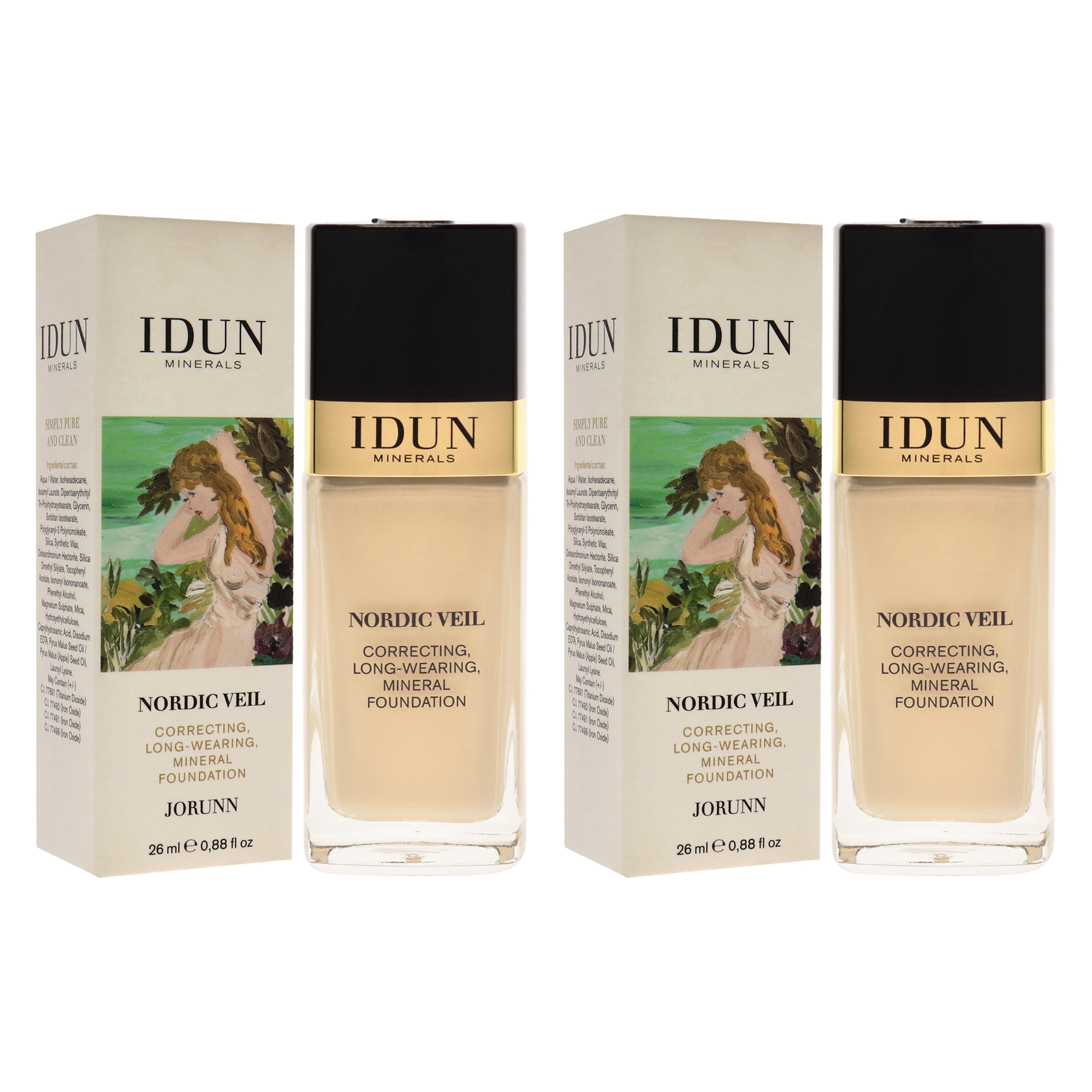 Foto 4 pulgar | Base De Maquillaje Líquida Idun Minerals Nordic Veil 301 Jorunn 26 Ml - Venta Internacional.