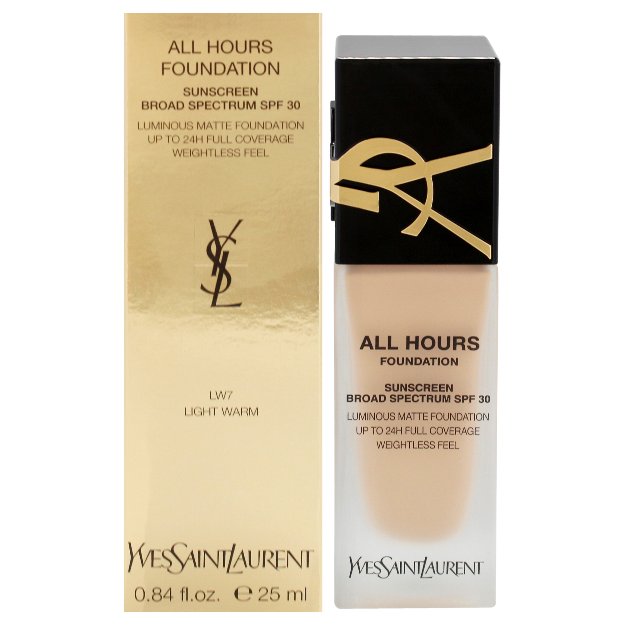 Base De Maquillaje Líquida Yves Saint Laurent All Hours Spf 30 Lw7 - Venta Internacional.