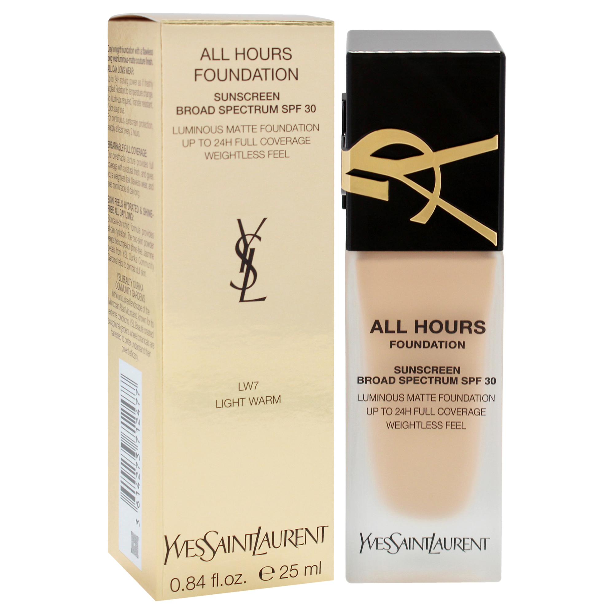 Foto 4 pulgar | Base De Maquillaje Líquida Yves Saint Laurent All Hours Spf 30 Lw7 - Venta Internacional.
