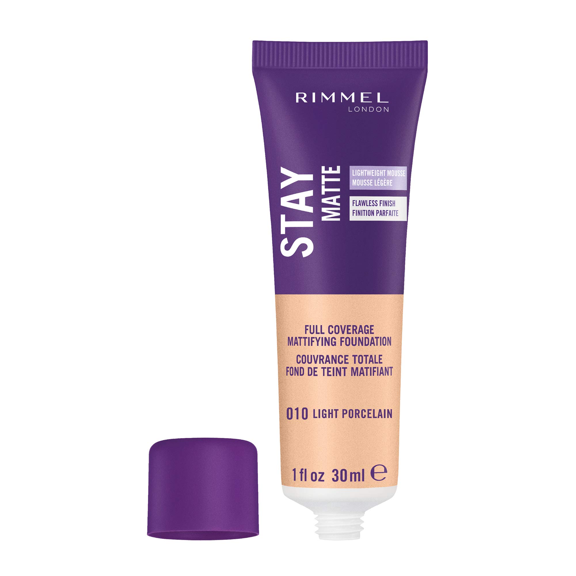 Foto 3 pulgar | Base De Maquillaje Rimmel Stay Matte Light Porcelana 30 Ml - Venta Internacional.