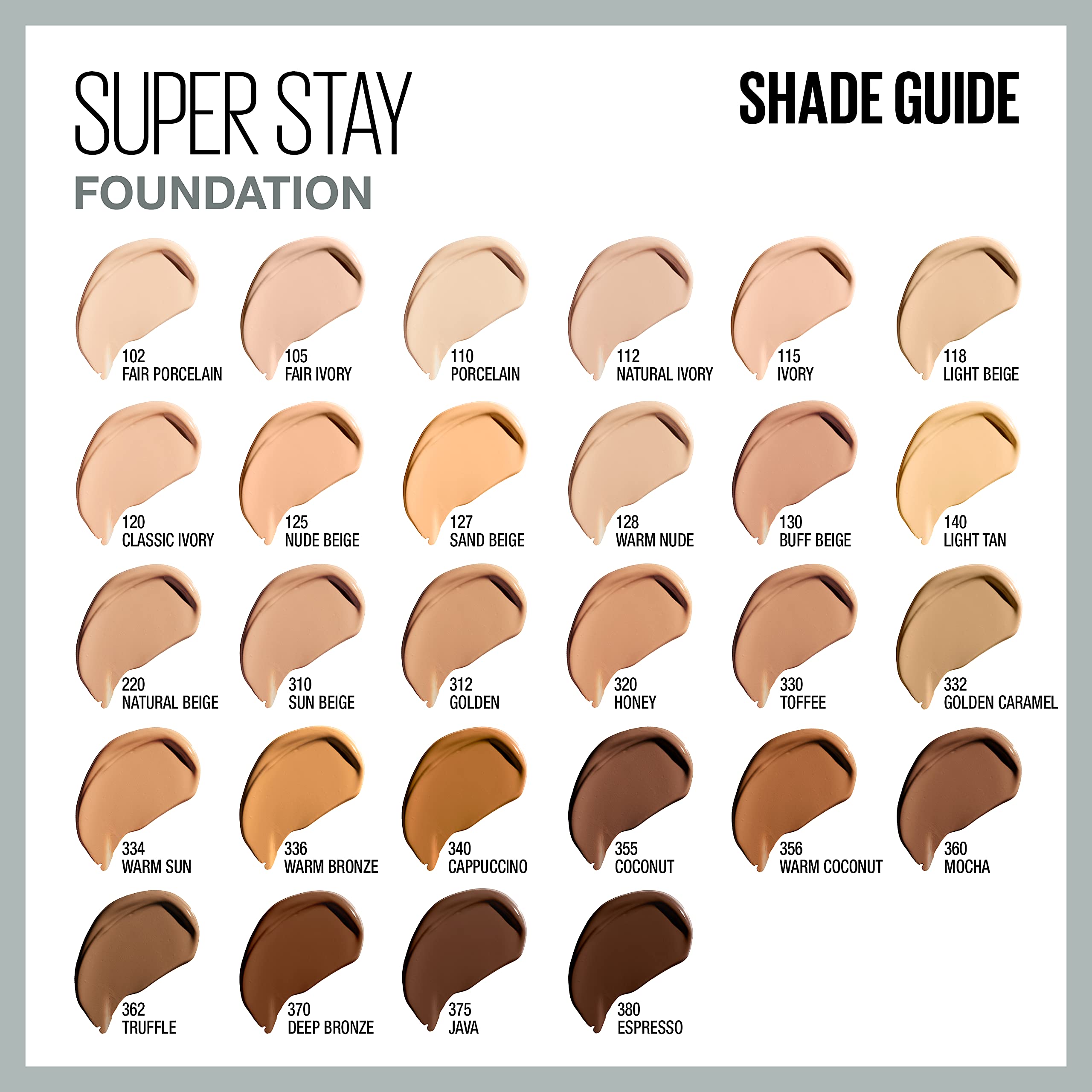 Foto 5 pulgar | Liquid Foundation Maybelline Super Stay Full Coverage Truffle - Venta Internacional.